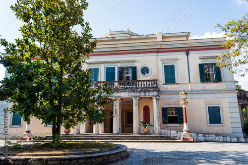 Mon Repos palace in Corfu island, Greece