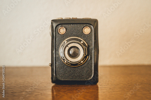 An old box camera from the late 40s, early 50s