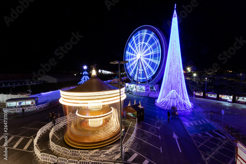 Obraz na płótnie Christmas fair in Spain w salonie