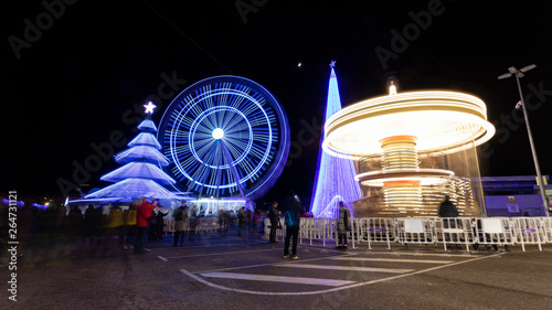 Obraz na płótnie Christmas fair in Spain w salonie