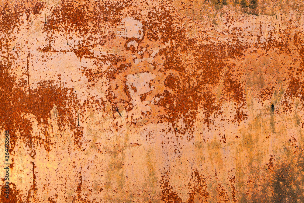 Bright red-orange iron sheet. Rust compound is an iron oxide. Deep rust,  oxide and corrosion texture on a metal surface. Stock Photo | Adobe Stock