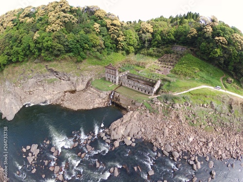 japan kagoshima isa soginotaki sogihatudensho drone  日本　鹿児島　伊佐　曾木の滝　曾木発電所跡 photo