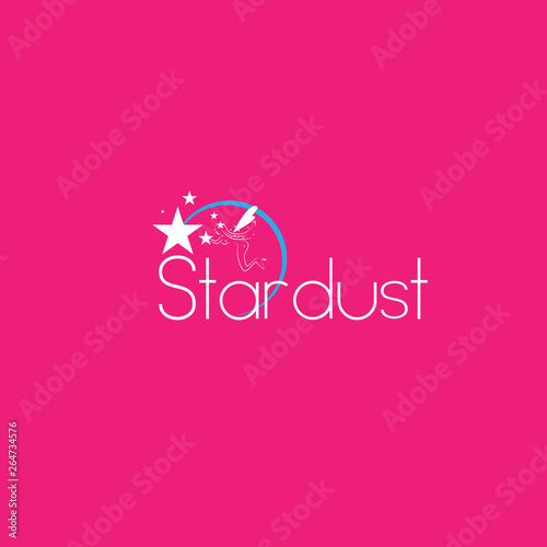 stardust logo with fairy illustration