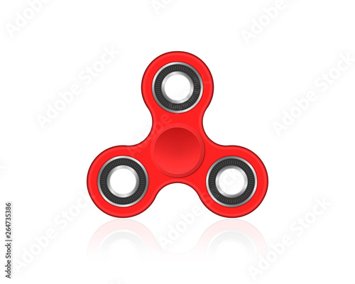 Fidget spinner. Realistic vector illustration isolated on white.