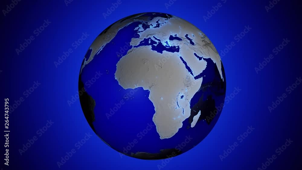 Blue transparent 3d animated earth showing the borders of the country Bhutan and the capital Thimphu in 4K resolution at daytime Blue transparent 3d animated earth showing the borders of the country Bhutan and the capital Thimphu in 4K resolution at daytime