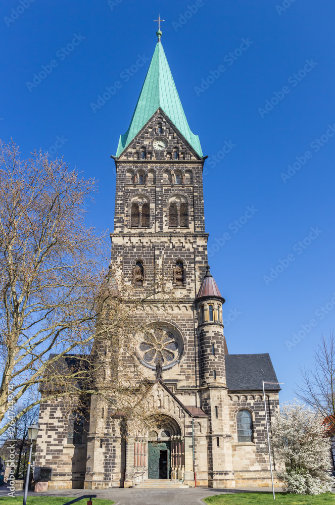 Front of the St. Martinus church in Herten Westerholt, Germany