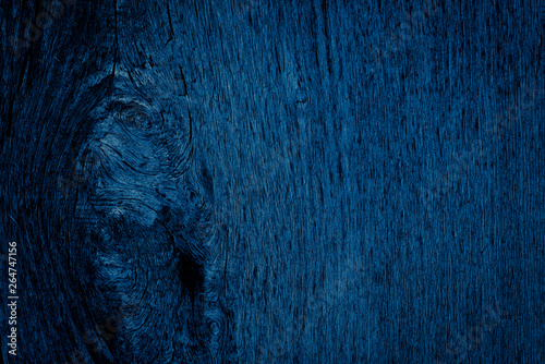 Texture Navy blue of old rough wood. Abstract background for design. Vintage retro