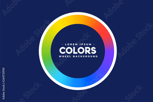 rainbow color circle frame background
