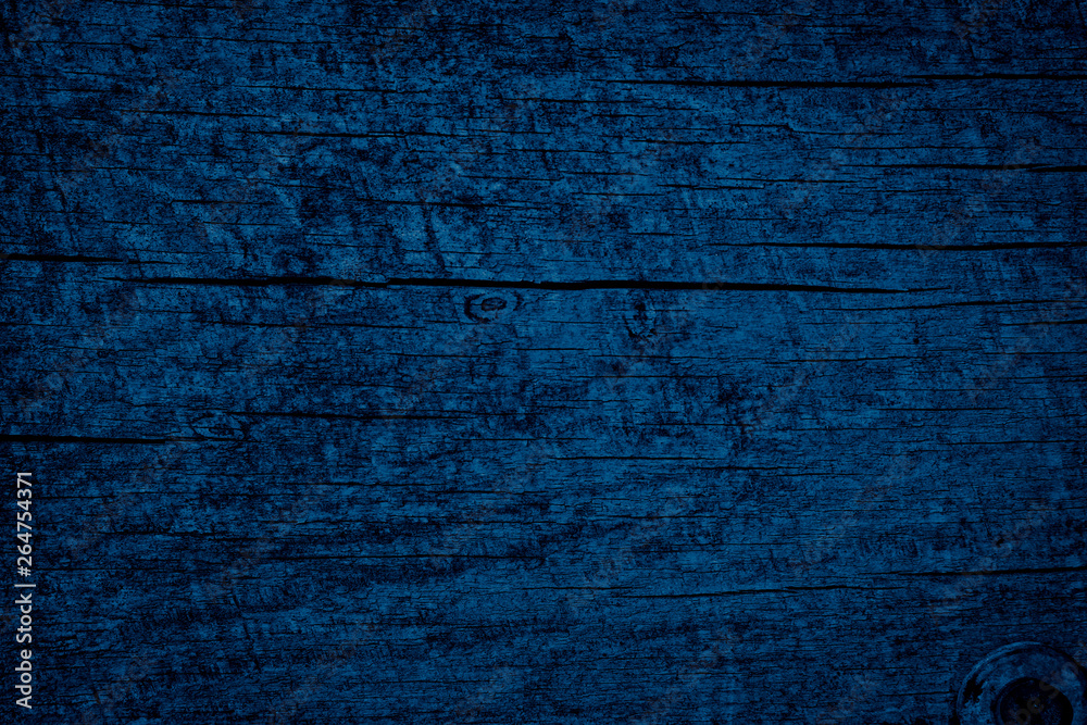 Obraz premium Texture Navy blue of old rough wood. Abstract background for design. Vintage retro
