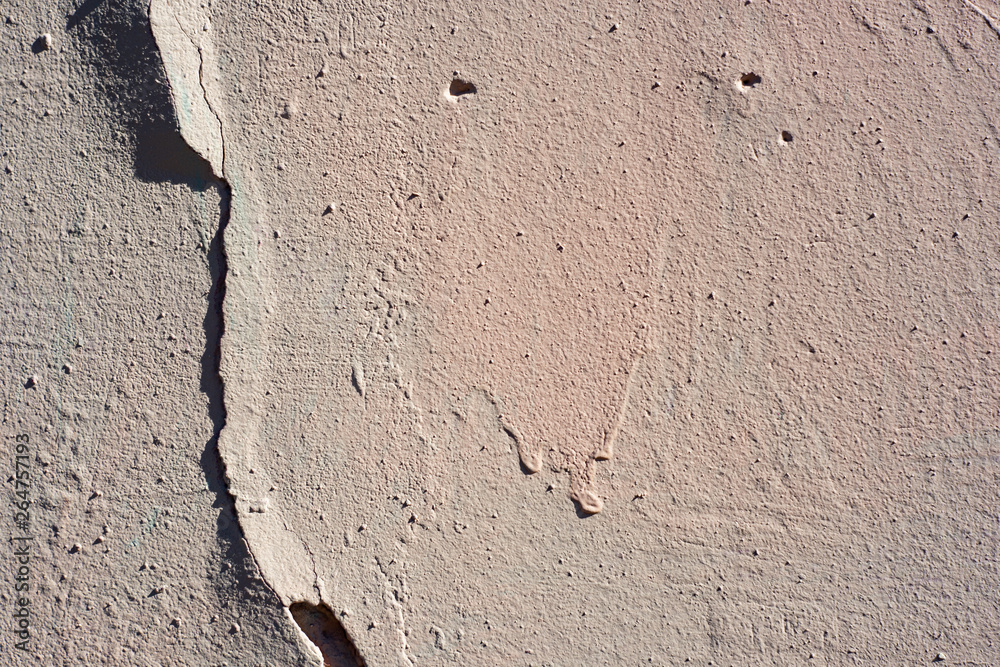 Broken wall in the cracks Broken wall in the cracks