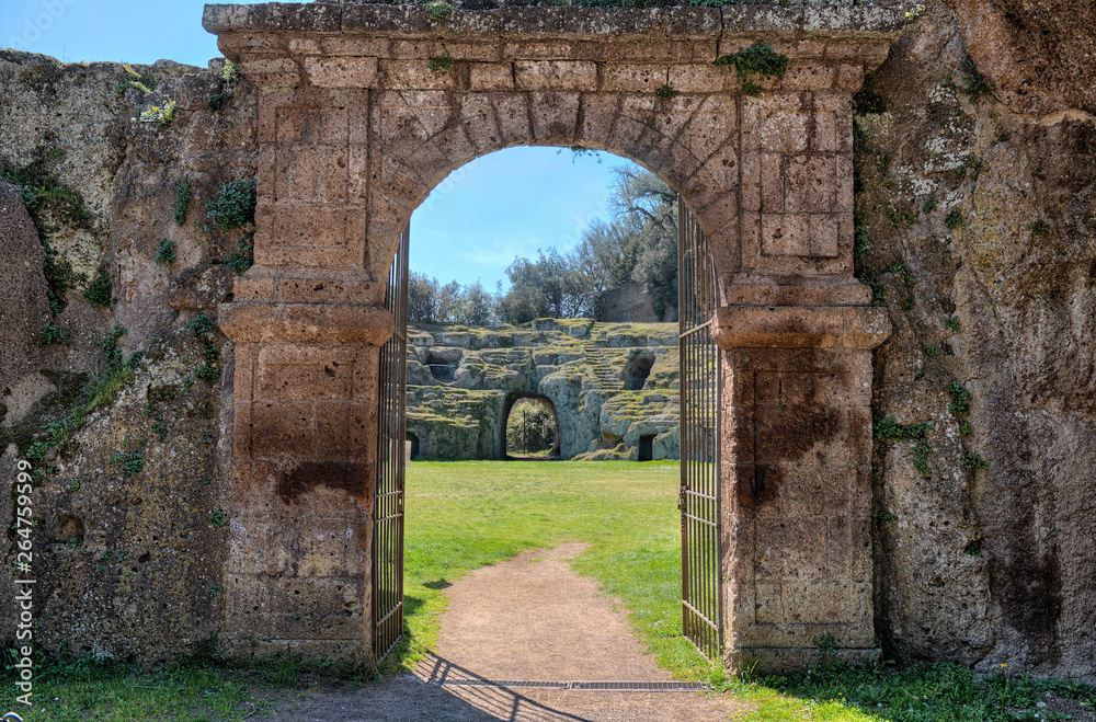 Sutri, Italy, Roman Amphitheatre Entrance Gate