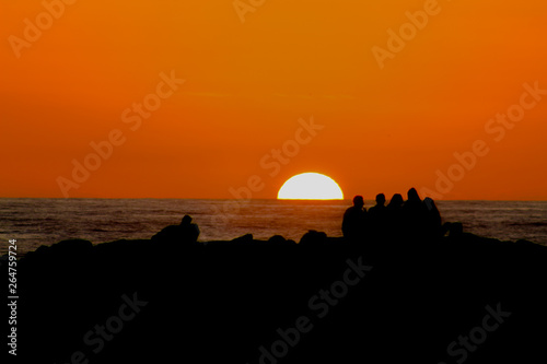 Sunset at a Portuguese Beach