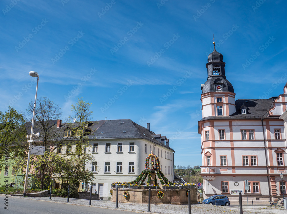 Fototapeta premium Rathaus von Schleiz in Thüringen