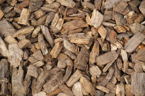 Wood chips background.