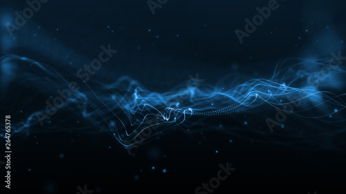 Blue wave abstract background © elilarts
