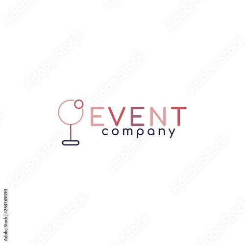 Modern and minimalist logo template for event planner