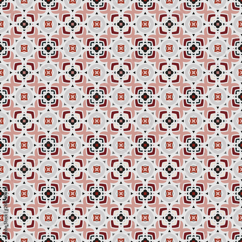 Abstract geometric seamless pattern. Textile printing, web design, wallpaper, border