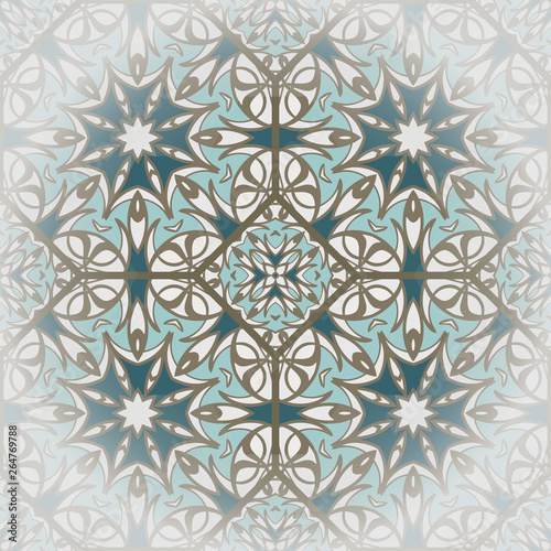 Abstract geometric seamless pattern. Textile printing, web design, wallpaper, border