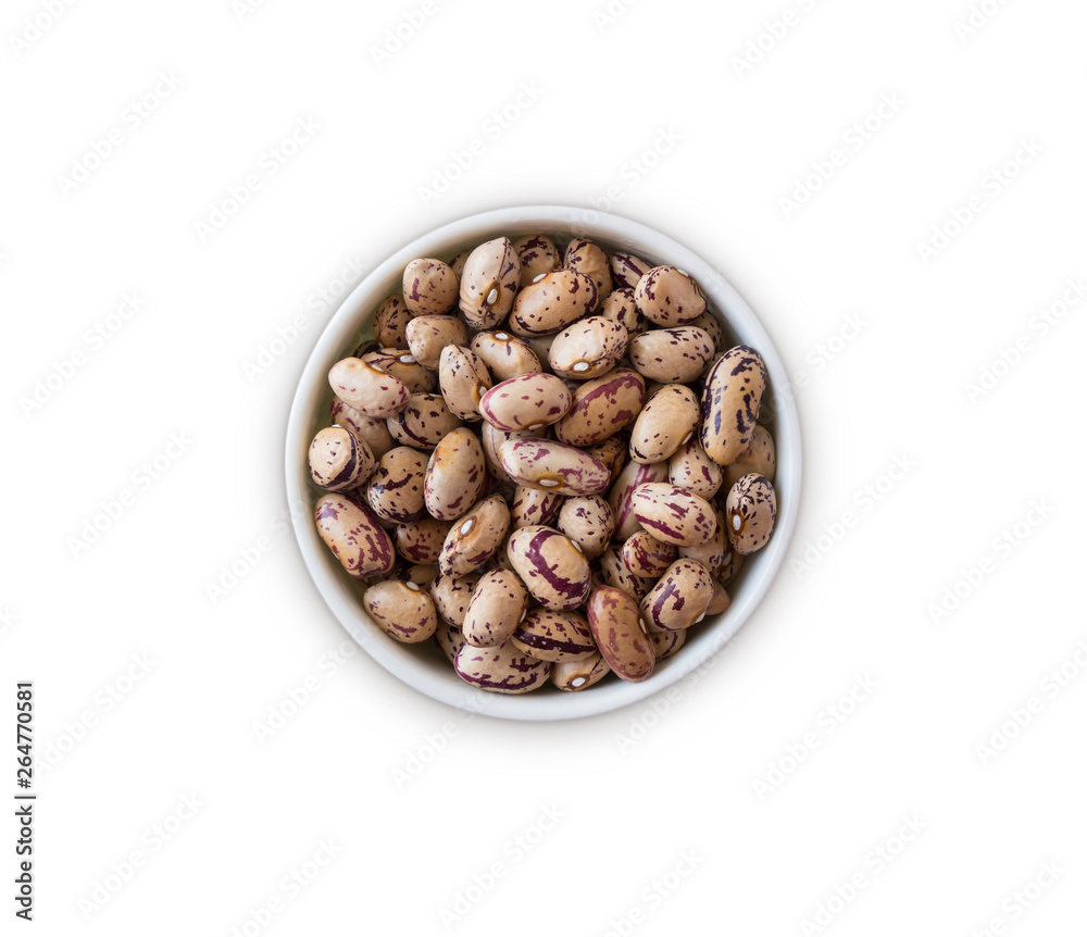 Kidney beans isolated on white background. Top view. Kidney beans in a wooden bowl isolated on white background. Kidney beans with copy space for text. Kidney beans isolated on white background. Top view. Kidney beans in a wooden bowl isolated on white background. Kidney beans with copy space for text.