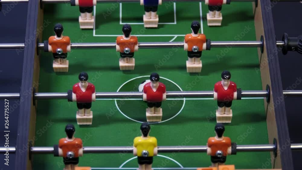 Playing Football Soccer on game table Playing Football Soccer on game table