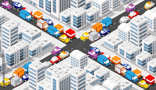 Isometric Crossroads intersection