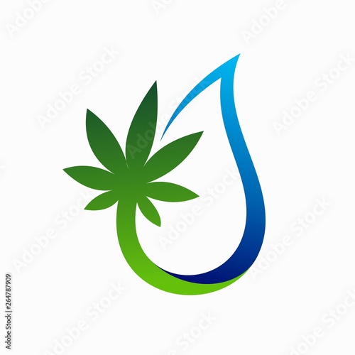 Cannabis Oil Vector