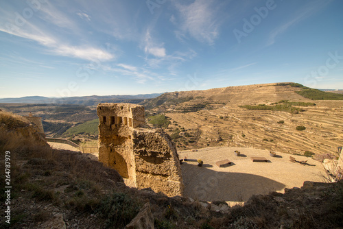 Beautiful landscape next to the village of Ares del maestre