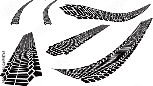 vector file of tyre marks