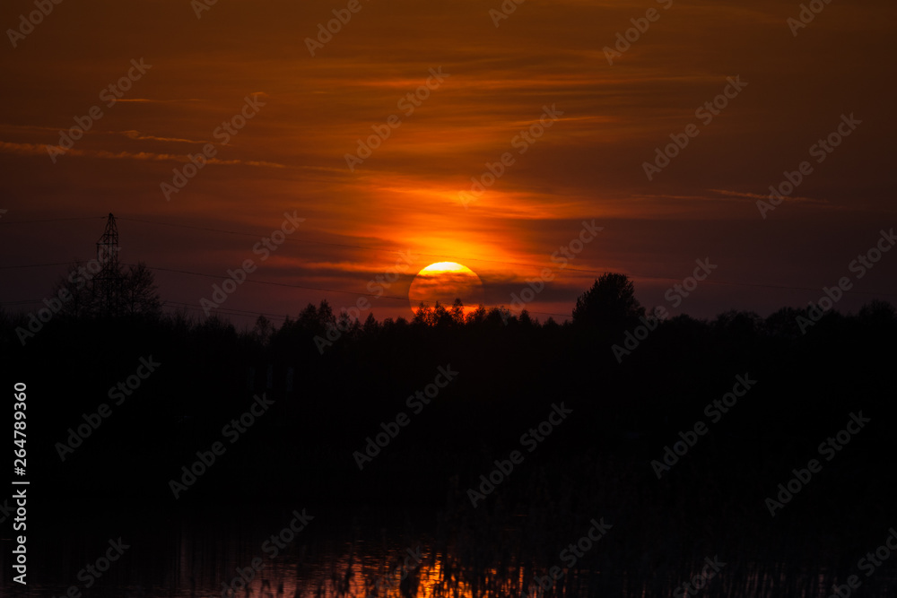 Fototapeta premium Zachód słońca 