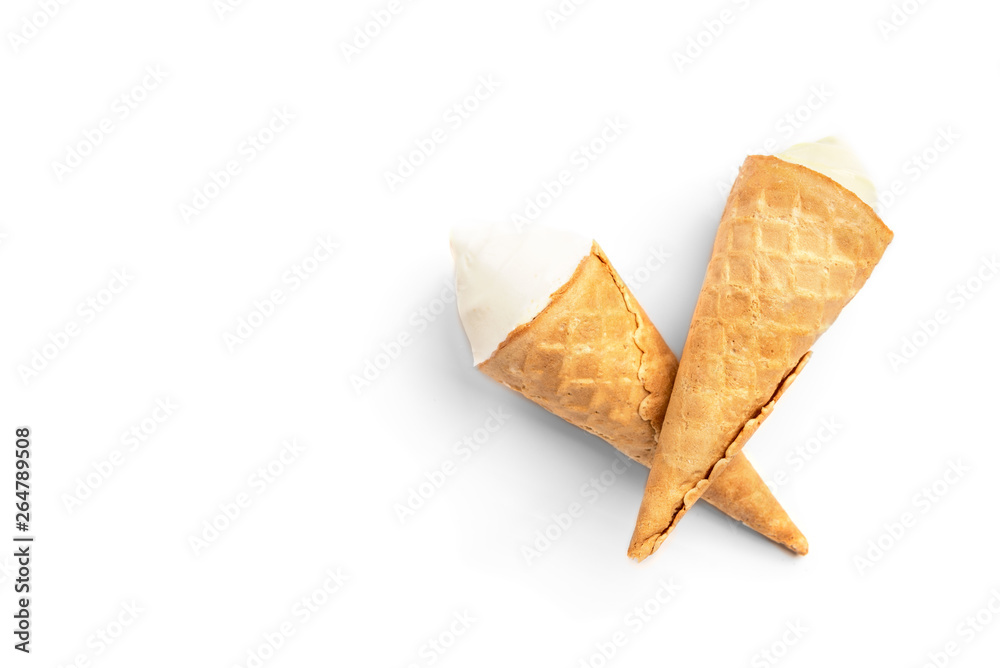 Ice cream isolated on white background. Ice cream isolated on white background.