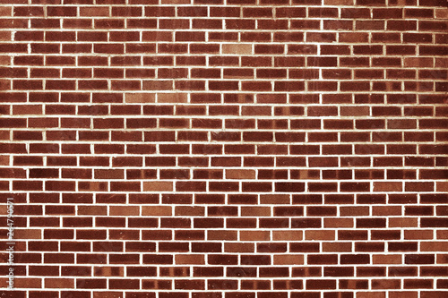 Old red brick wall background texture