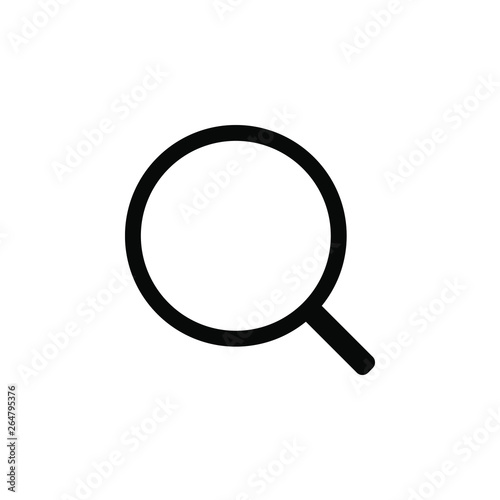 Magnifying Glass vector border icon. This icon use for admin panels, website, interfaces, mobile apps
