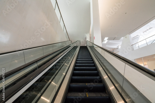 The escalator is in the mall