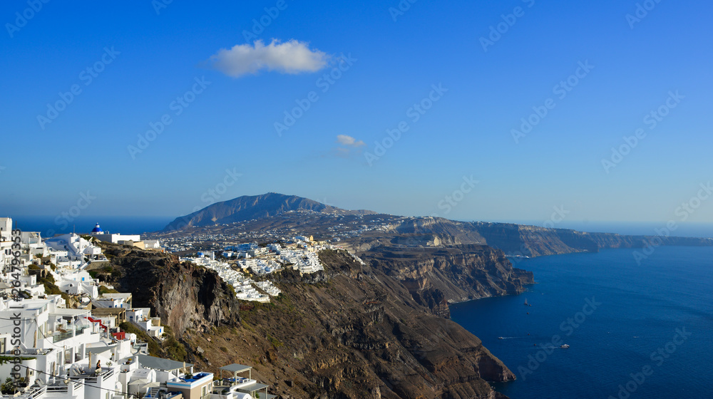 Landscape of beautiful Santorini Island