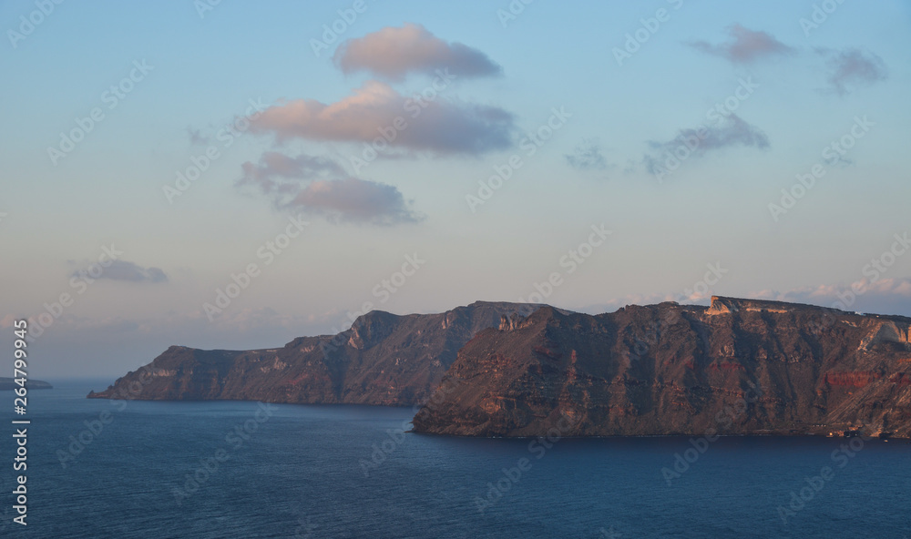 Beautiful seascape of Santorini Island