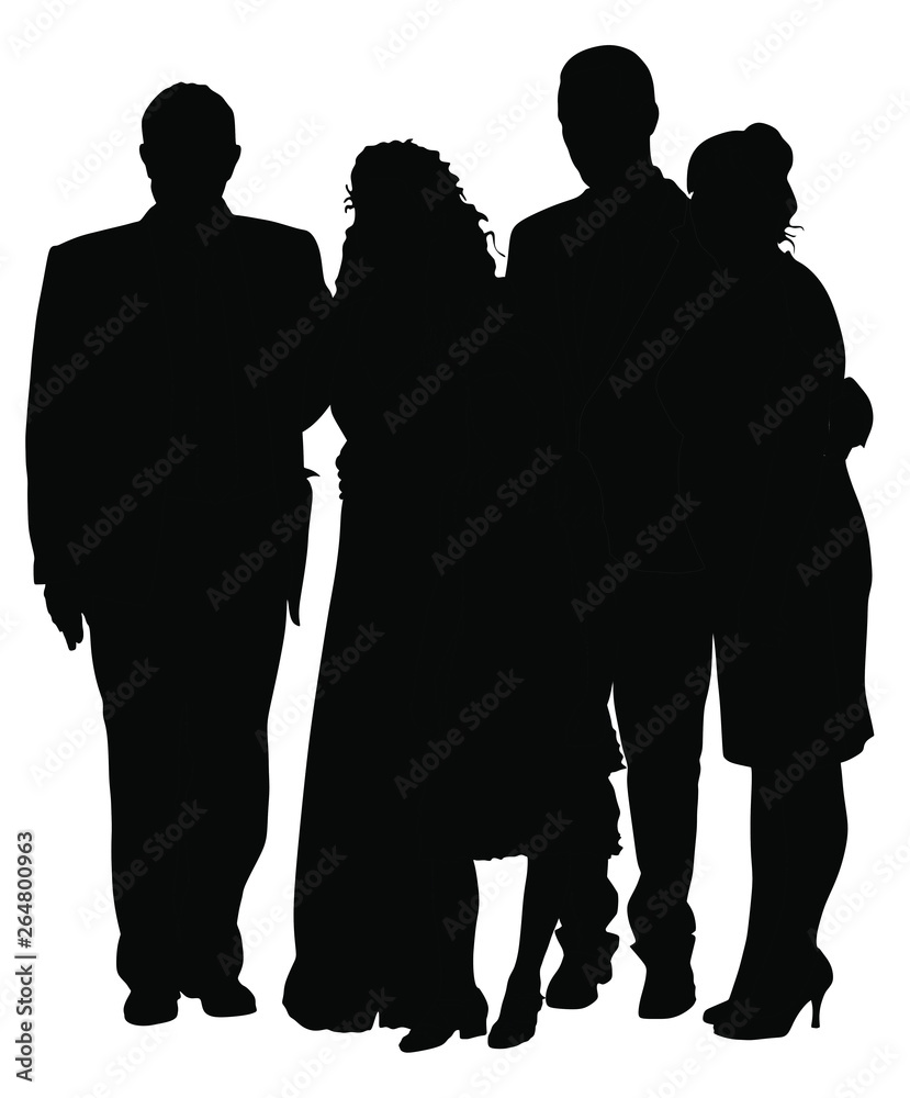 Sad family on cemetery or graveyard mourning deceased relative. Featuring People Weeping at a Funeral Service vector silhouette illustration. Broken hart. Last good bye for dead relevant. Sad family on cemetery or graveyard mourning deceased relative. Featuring People Weeping at a Funeral Service vector silhouette illustration. Broken hart. Last good bye for dead relevant.