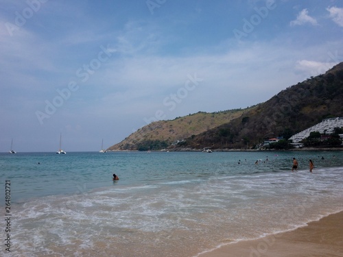 beach and sea