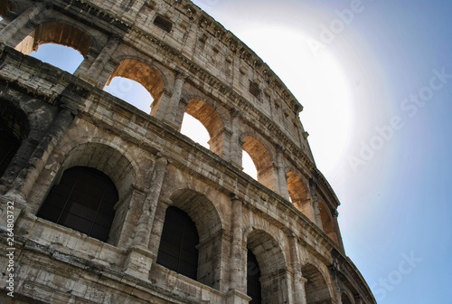 A look to coliseum in rome