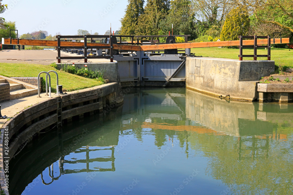 Saint Johns Lock Situated On The River Thames, Lechlade, England, UK