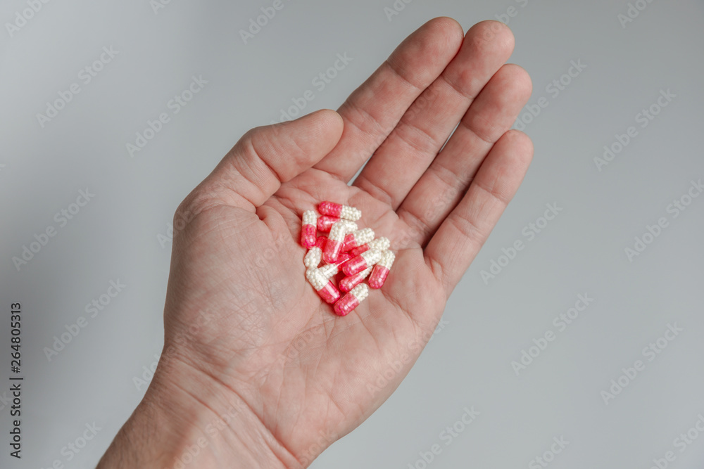 in the palm of the pills in the palm of the pills