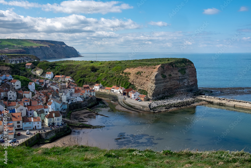 Beautiful view of Staithes, in England.