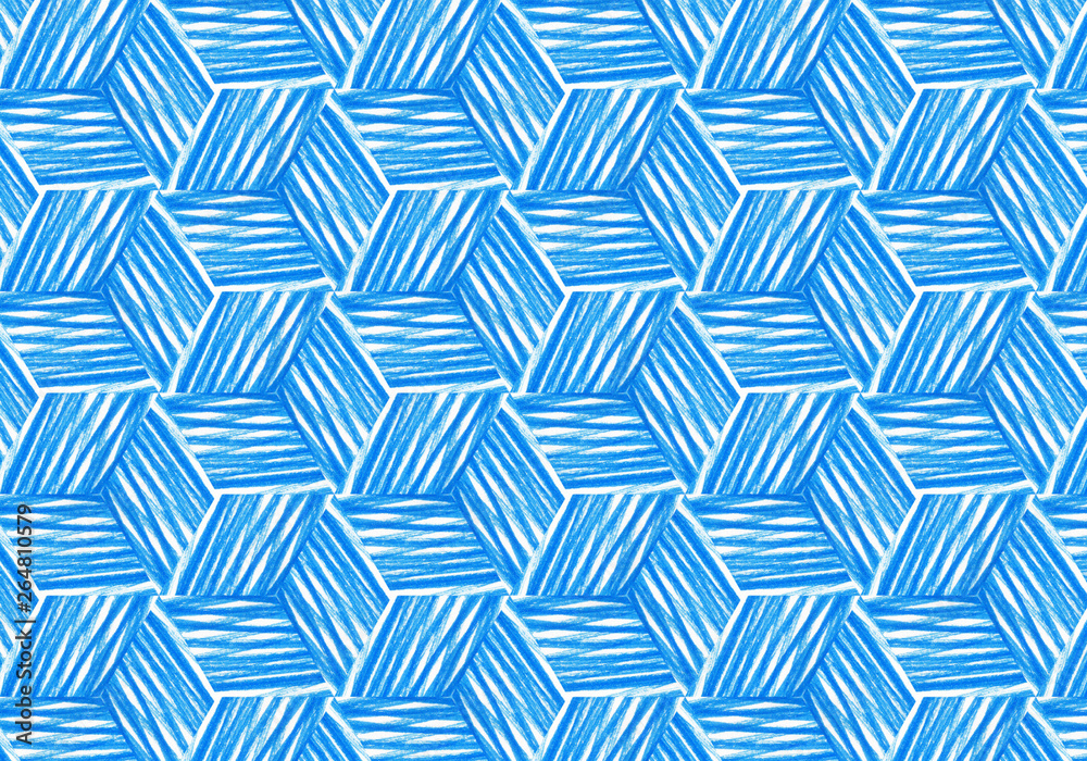 Abstract bright blue repeating pattern Abstract bright blue repeating pattern