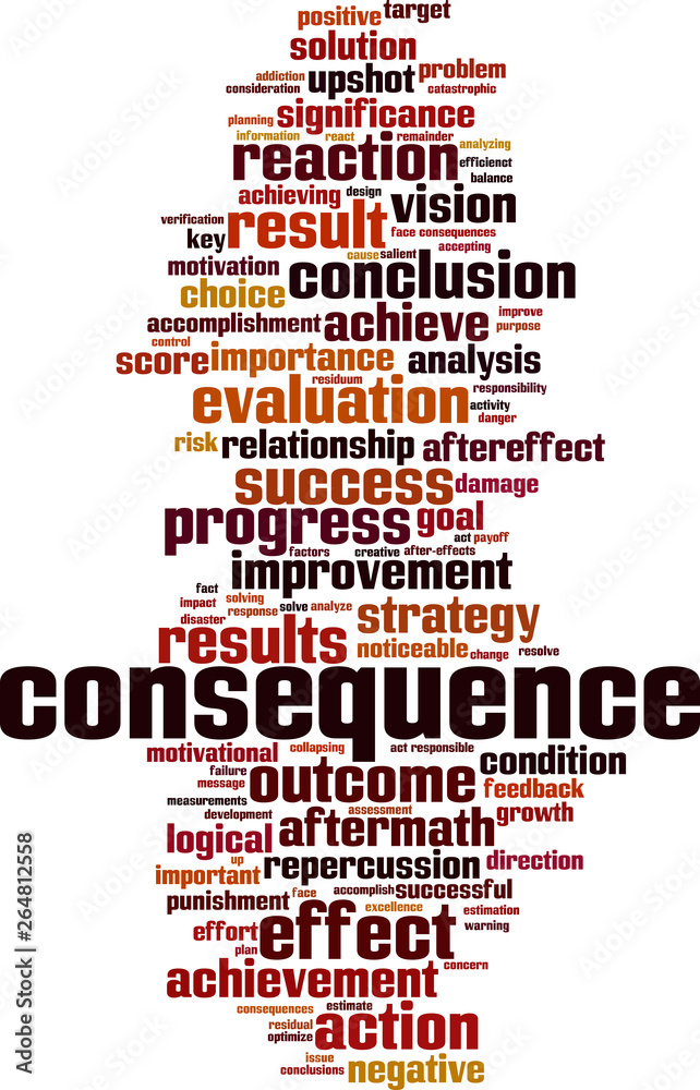 Consequence word cloud