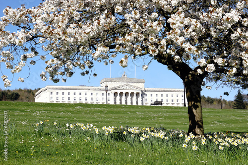Stormont Parliament Building in springtime. Northern Ireland