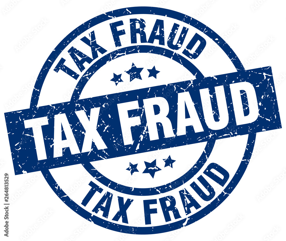 tax fraud blue round grunge stamp tax fraud blue round grunge stamp