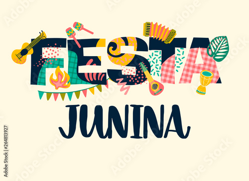 Latin American holiday, the June party of Brazil. Festa Junina.