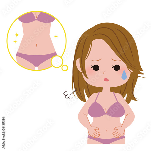 肥満に悩む女性