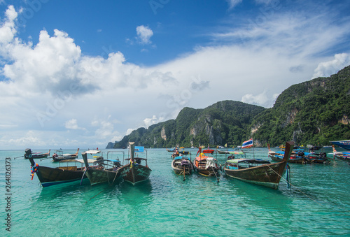 Touring around the iconic Phi Phi Islands and the Bamboo island national park. In those places you can find the most beautiful beaches in Thailand with Crystal clear water and white sand.  © Ben