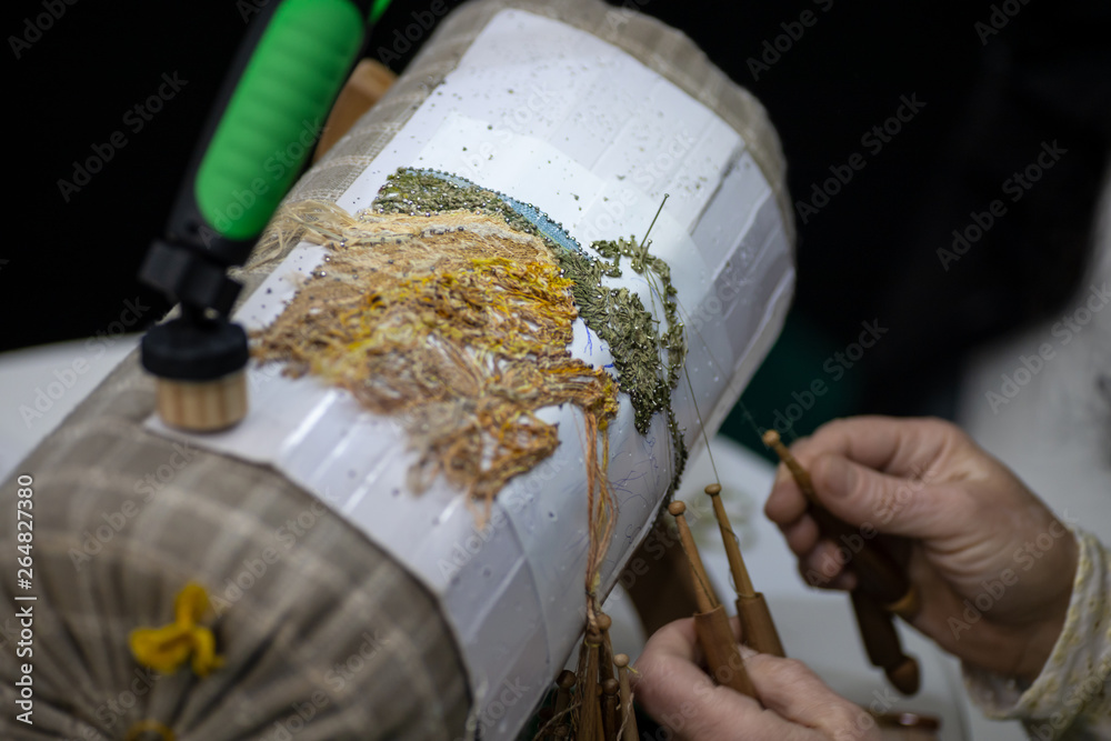 Fototapeta premium Bobbin lace