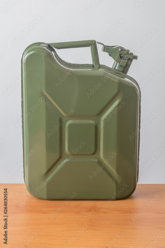Fuel container jerrycan. Canister for gasoline or diesel gas. Fuel container jerrycan. Canister for gasoline or diesel gas.